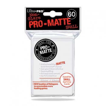 PRO MATTE WHITE SLEEVES SMALL CARDS 62X89MM 60 ST