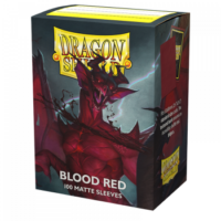 Dragon Shield Standard Matte Sleeves - Blood Red
