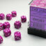 Opaque 12mm d6 Light Purple/white Dice Block (36 dice)