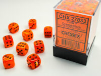 Vortex 12mm d6 Orange/black Dice Block (36 dice)