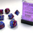 Gemini Polyhedral Blue-Purple/gold 7-Die Set
