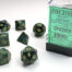Scarab Polyhedral Jade/gold 7-Die Set