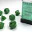 Vortex Polyhedral Green/gold 7-Die Set