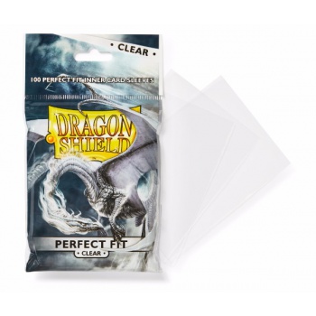 DRAGON SHIELD PERFECT FIT SLEEVES - CLEAR/CLEAR