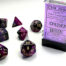 Gemini Polyhedral Black-Purple/gold 7-Die Set