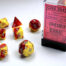 Gemini Polyhedral Red-Yellow/silver 7-Die Set