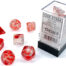 Nebula® Polyhedral Red/silver Luminary 7-Die Stet