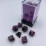 Gemini Mini-Polyhedral Black-purple/Gold 7-Die