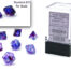 Nebula® Mini-Polyhedral NocturnalT/blue Luminary 7-Die Set