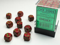Speckled 12mm d6 Strawberry Dice Block 36 Dice