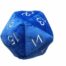 UP - DICE - JUMBO D20 Plush Blue with Silver