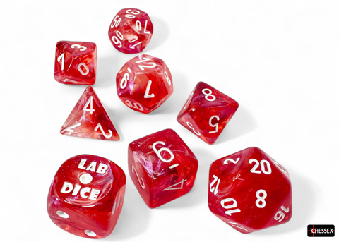 Borealis Polyhedral Passion / White Luminary 7-Die Set