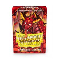 DRAGON SHIELD SMALL SLEEVES - MATTE CRIMSON