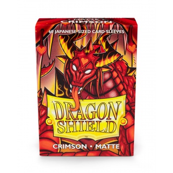 DRAGON SHIELD SMALL SLEEVES - MATTE CRIMSON